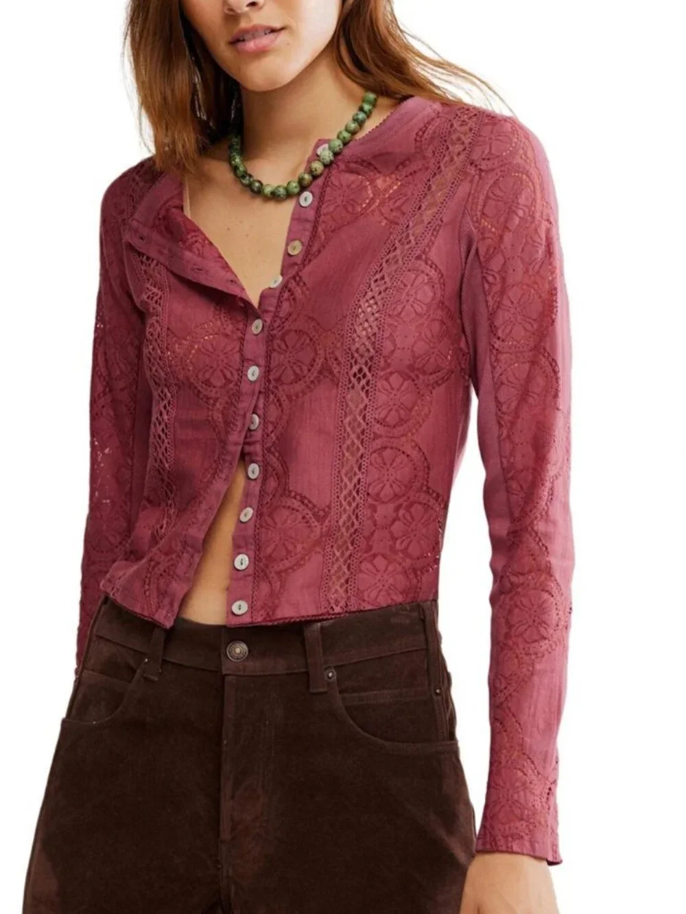 FREE PEOPLE JAE CRUSHED BERRY TOP